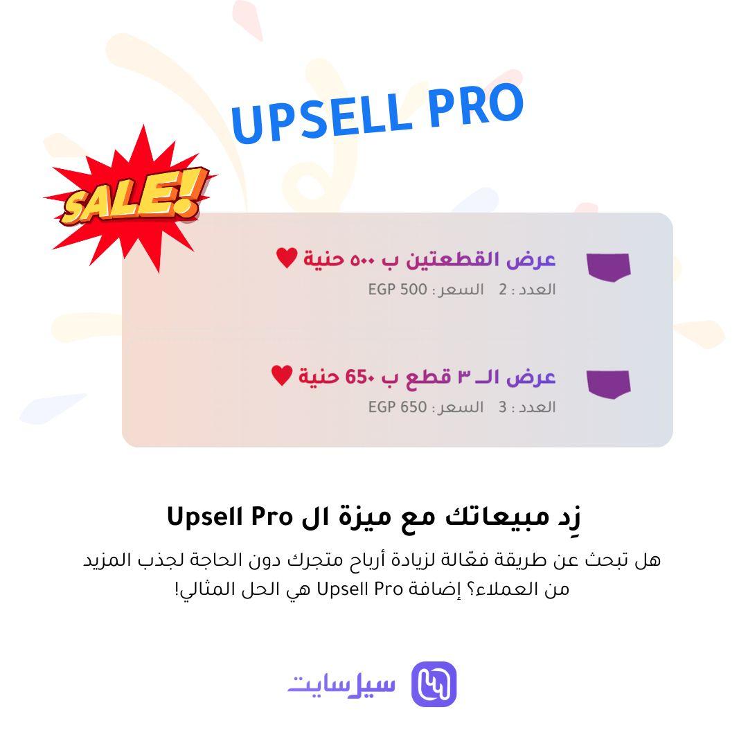 زيادة مبيعاتك مع Upsell Pro